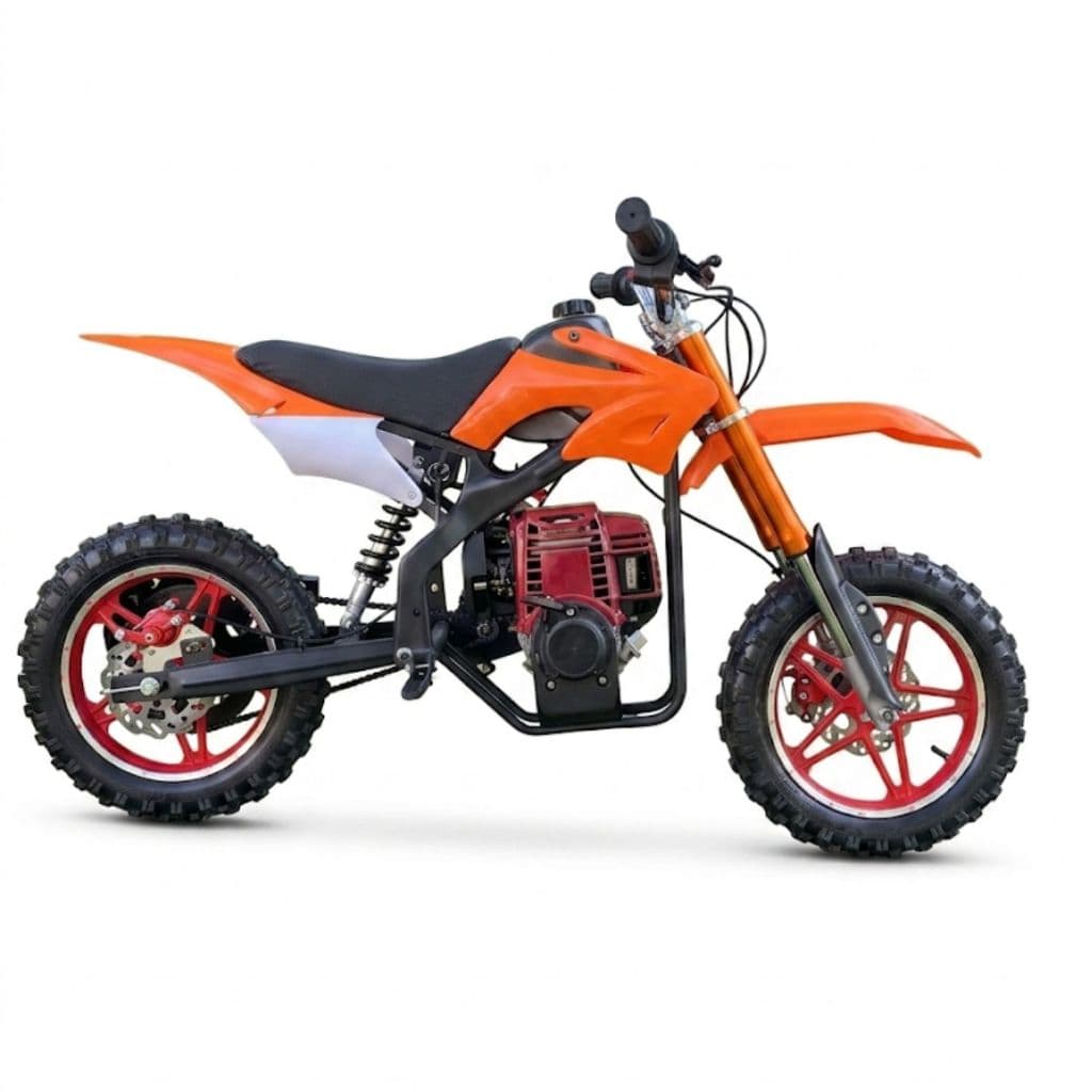 Mini Moto Cross 49cc Partida Manual Laranja Diversao Criança