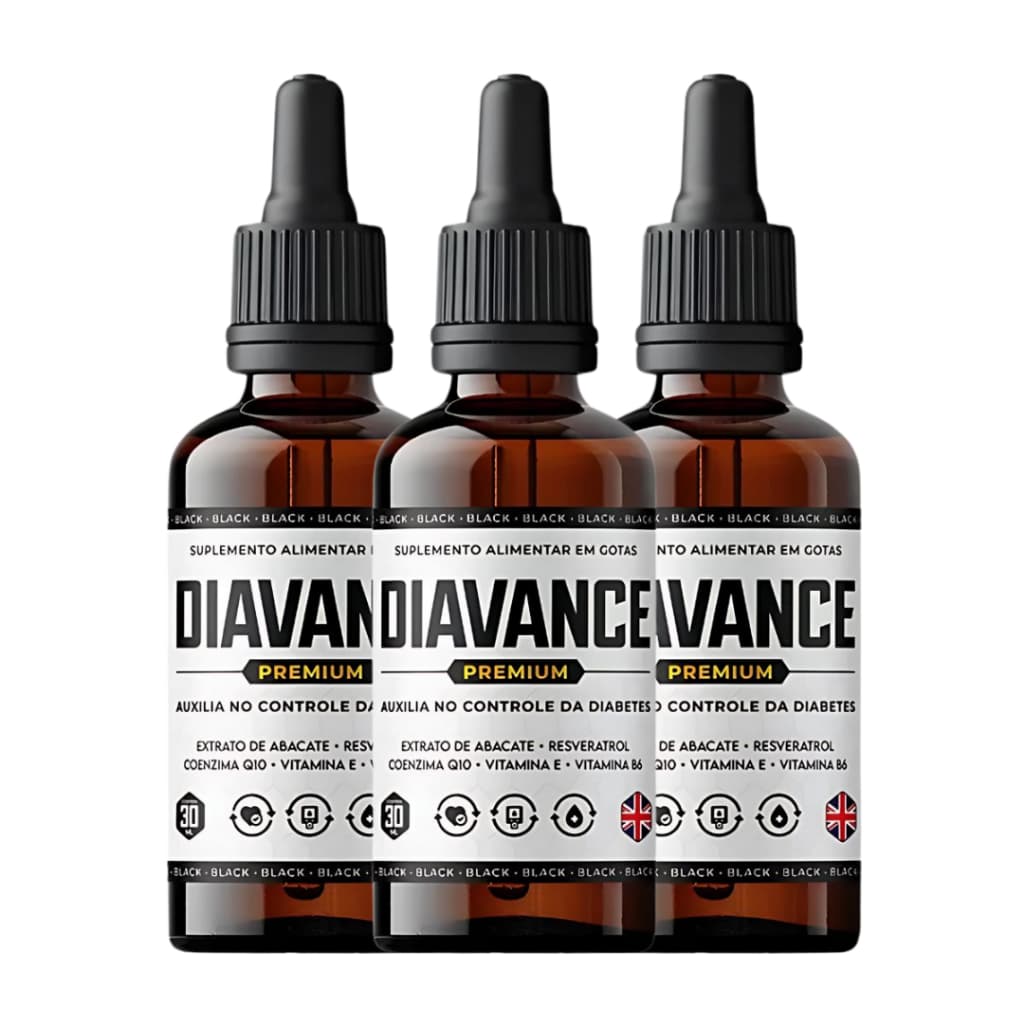 3 Frascos Diavance Premium - Controle a Glicose de Forma Inteligente