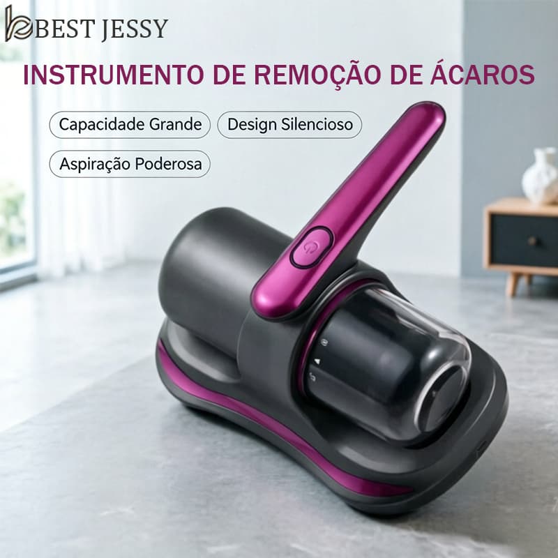 Aspirador Removedor de Ácaros Colchão Sofá Elétrico Esterilizador UV 5V 100W Potência Portátil