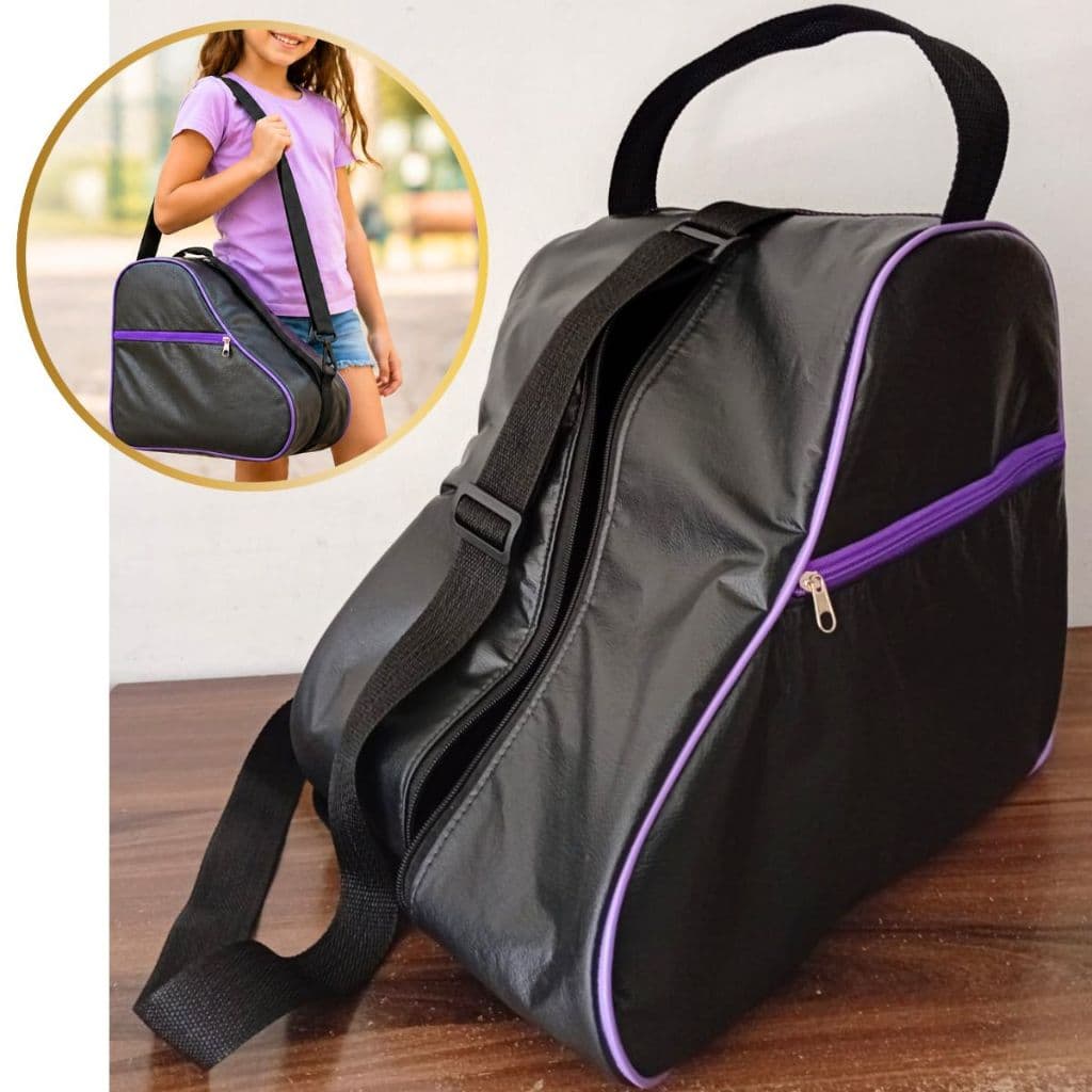 Bolsa porta patins quad/mochila para patins inline Roller patinação meninas/meninos
