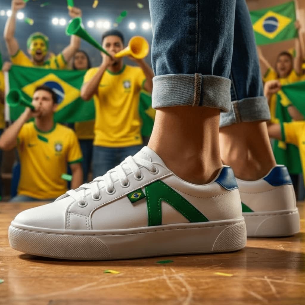 Tênis Feminino StarFox Edição Especial Copa do Mundo Brasil