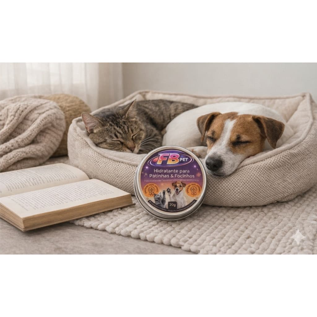 Hidratante para Patinhas e focinho de Cachorro e gato100% natural, ideal para o cuidado de seu bichinho.
