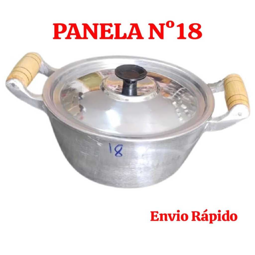 Panela Caçarola 18 de Alumínio Fundido Batido Grosso n 18 1,7 Litros com Tampa