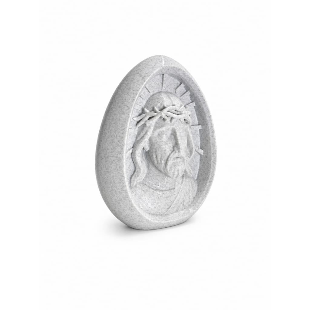 Escultura Cristo Ressuscitado Decorativa 16cm | Imagem Religiosa Moderna | Decoração Cristã Efeito Marmorizado