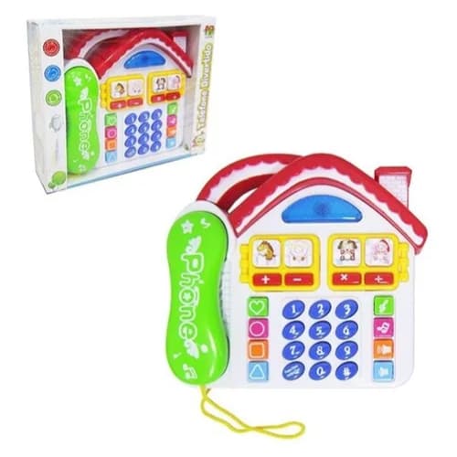 Brinquedo Infantil Telefone Divertido Casa com Luz e Som DMT2961