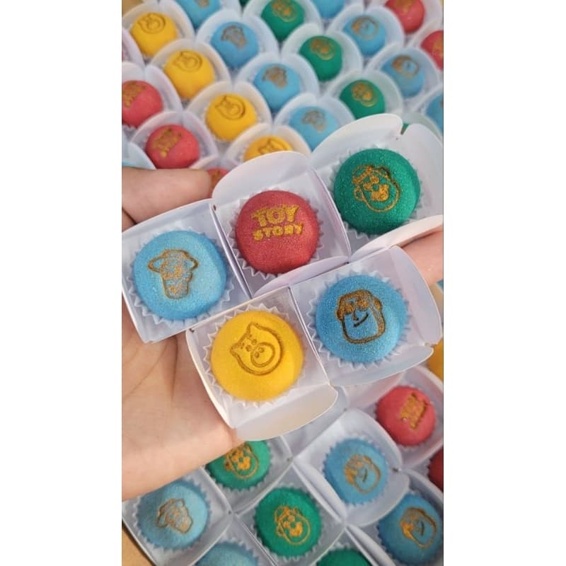 Kit de 5 Carimbos e Marcadores Para Massas, Doces e Brigadeiros | Carimbos Toy Story Estore |  Kit Completo