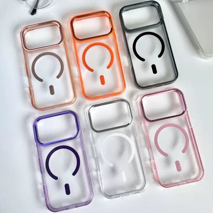 Capa Magnética Transparente Protetor de Câmera Incluso compativel com iPhone 17 Pro/Max