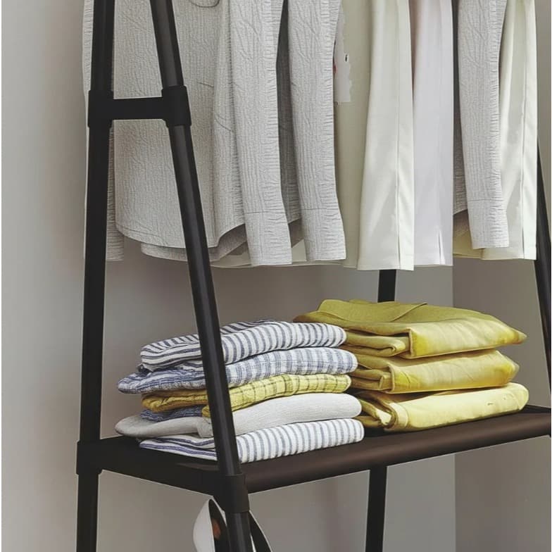 Arara Closet Organizador Multiuso com Prateleiras e Rodinhas – Estrutura Reforçada