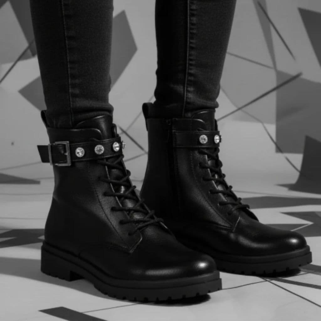 Bota Coturno Beira Rio Tratorado com Zíper Feminino Mulher Lançamento