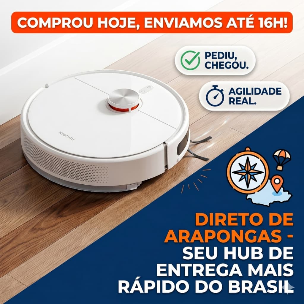 Robô Aspirador Xiaomi S40C Mapeamento Laser Lidar Aspira Passa Pano Envio Todo Brasil Pronta Entrega
