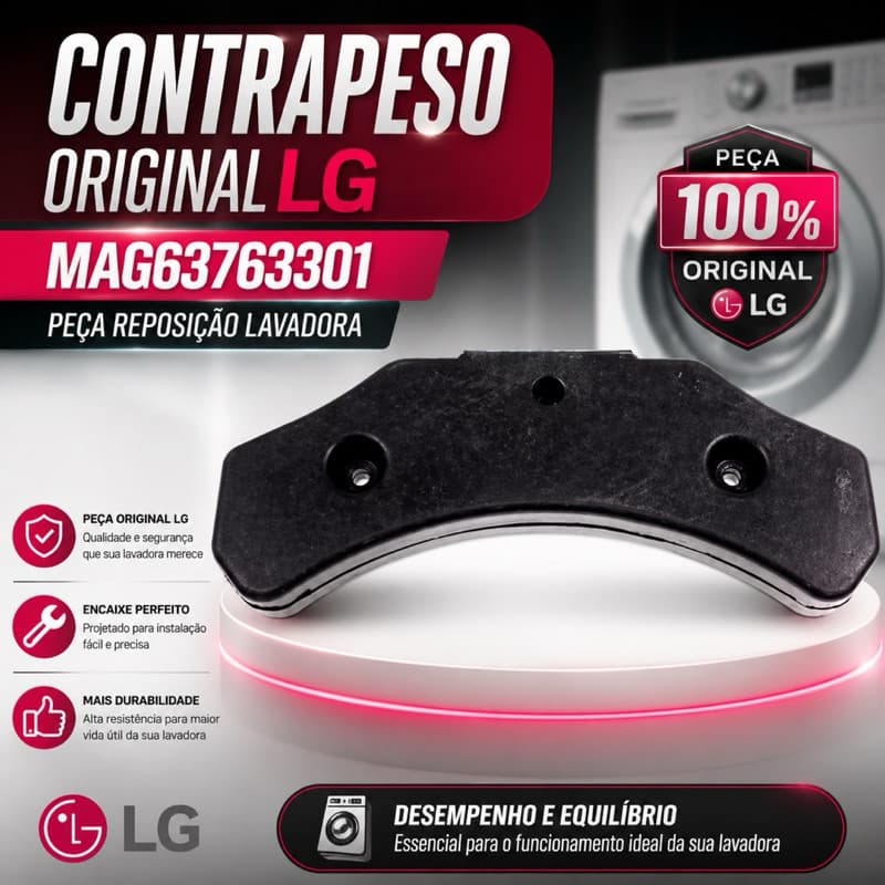 Contrapeso Original LG MAG63763301 para Lavadora |