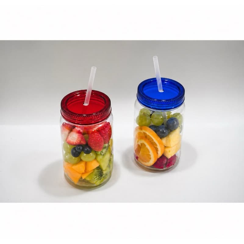 COPO CANUDO ACRILICO 500ml