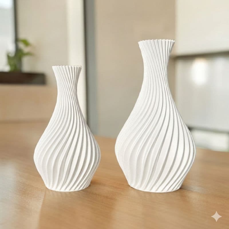 Vaso Espiral Moderno Decoração Casa - Lembrancinha Presente Inesquecível Enfeite Quarto
