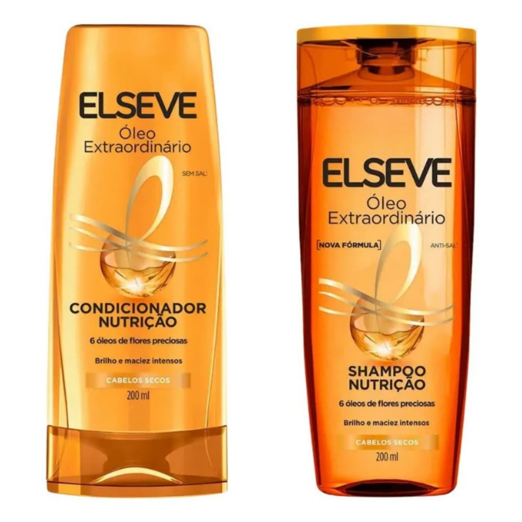 Kit Shampoo E Condicionador Elseve Óleo Extraordinário