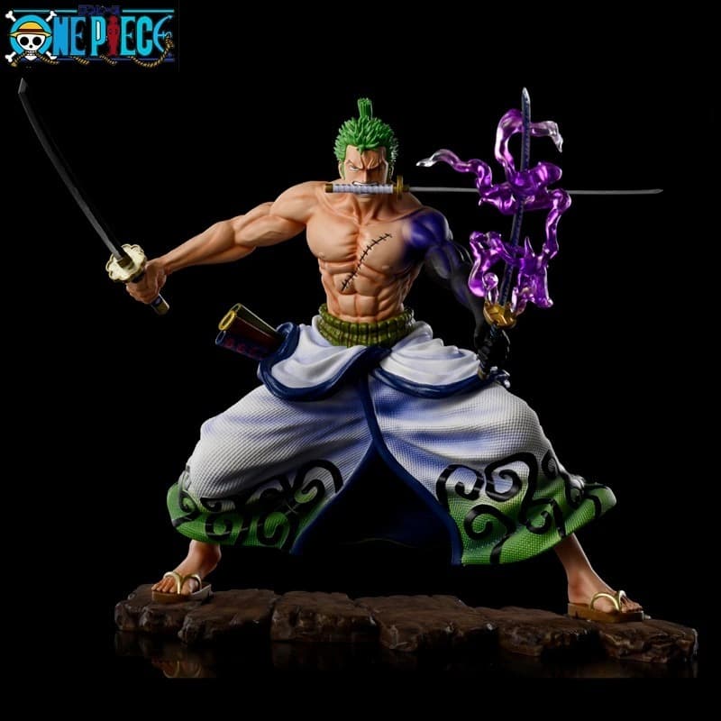 Roronoa Zoro 17cm Action Figure One Piece Figura de decoração Presente Geek Adulto Criança Anime Luffy Desenho