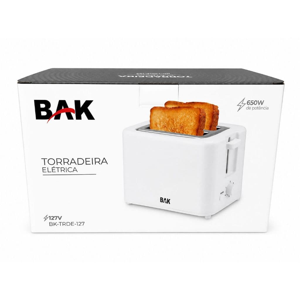 Torradeira Elétrica BAK 650W – 127V | Prática, Rápida e Moderna