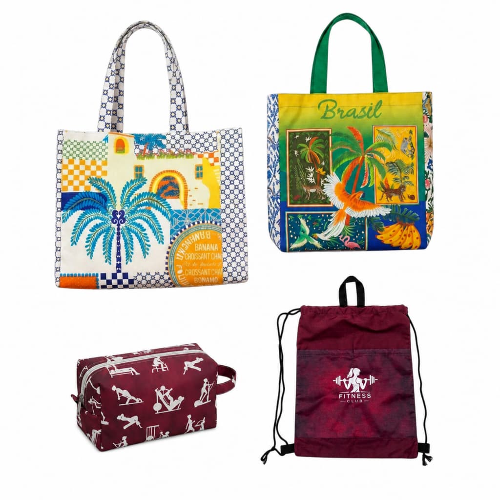 Bolsa Praia Elegante Frasqueira Estojo Viagem Academia Tecido Resistente