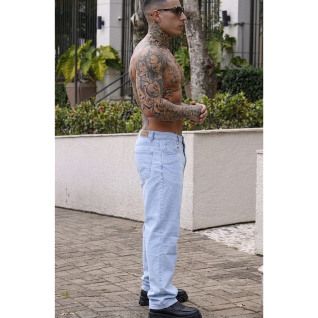 Calça Jeans Balão Masculina  Conforto e Estilo Ideal para Passeios Estilo Inverno