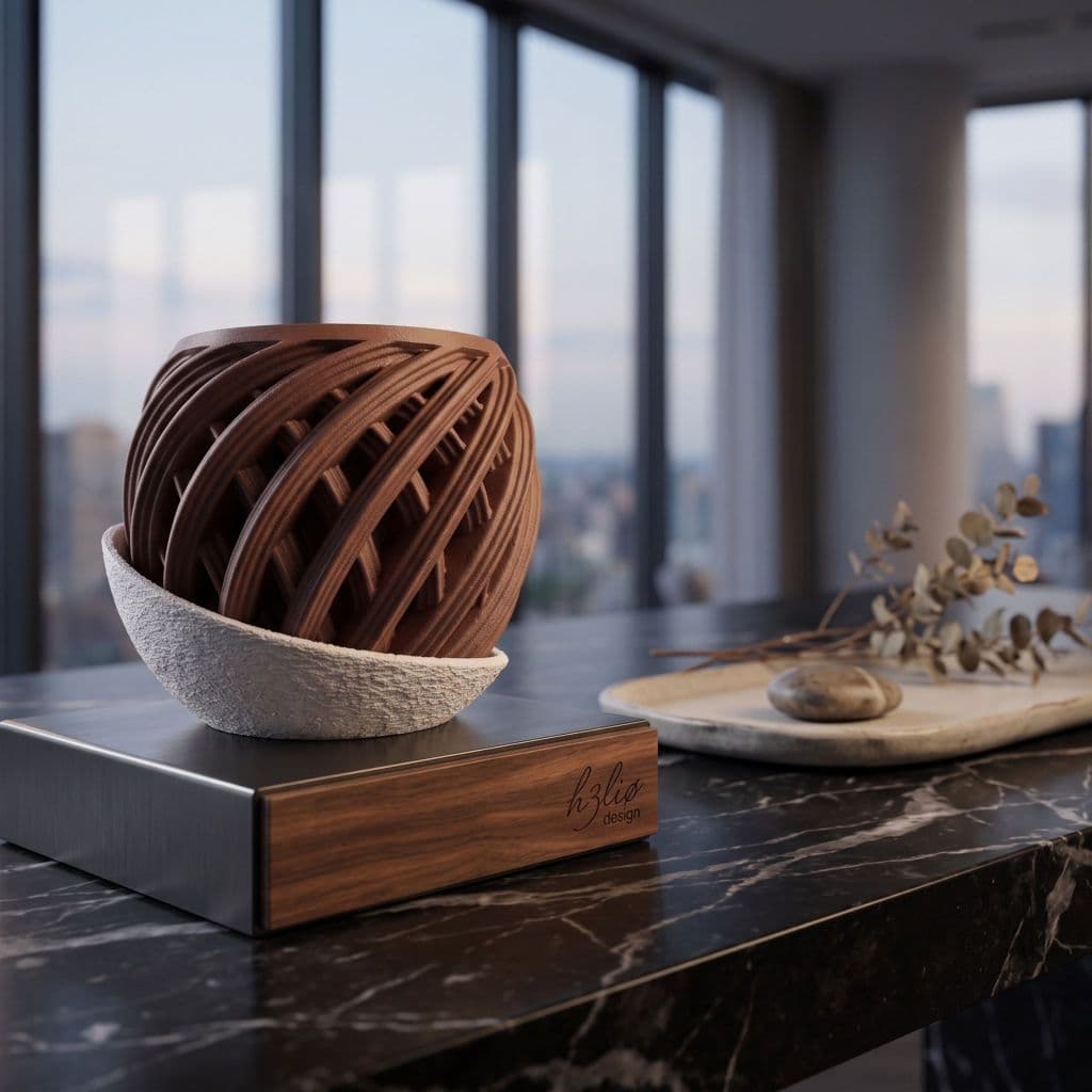 Vaso Decorativo Trama Inova - Design Geométrico Exclusivo