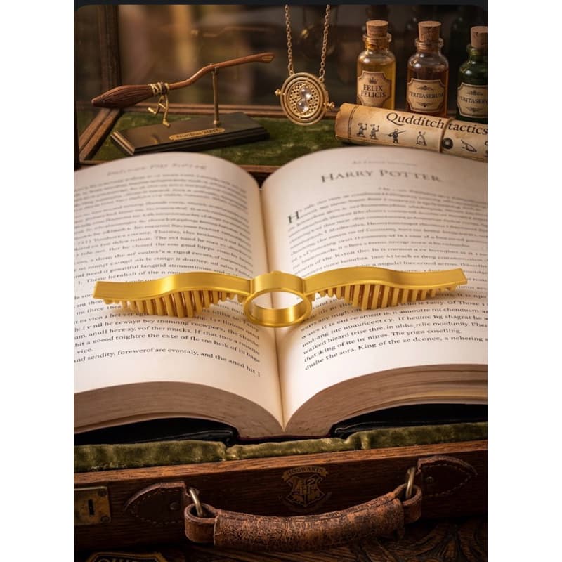 Suporte de Dedo Abridor de Página Pomo de Ouro Harry Potter - Perfeito Para Leitores e fãs