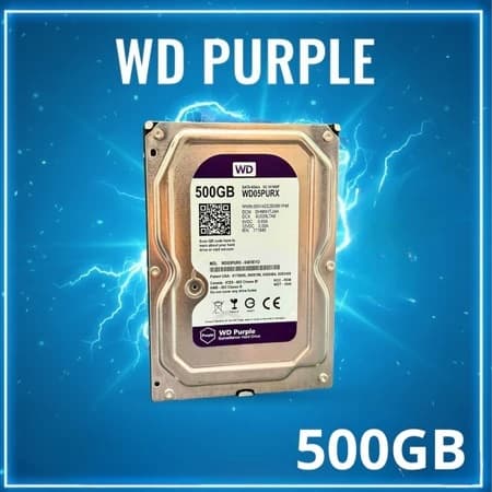 Hd 500gb Wd Purple Sata/64mb Cache Wd05purx Prateado