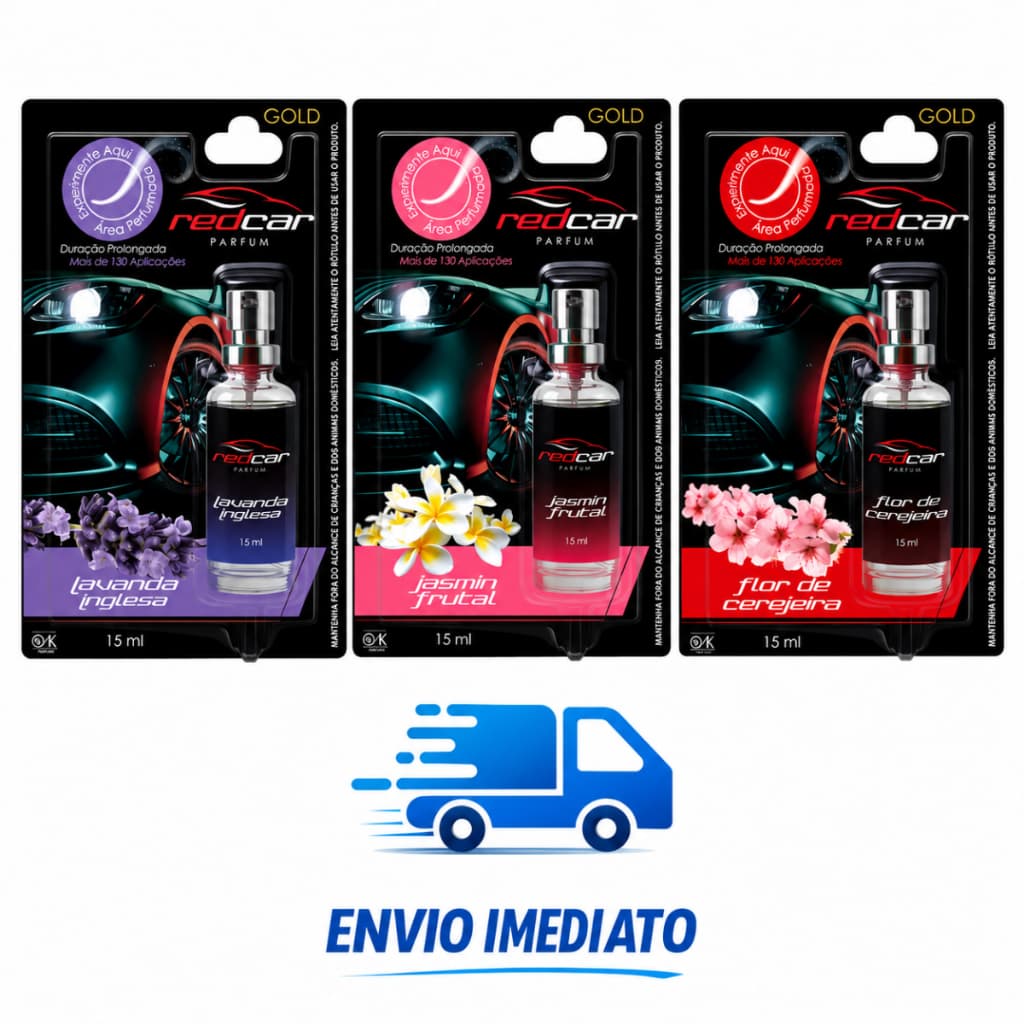 PERFUME AUTOMOTIVO REDCAR Cheirinho para Carro RedCar Duração prolongada 15ml