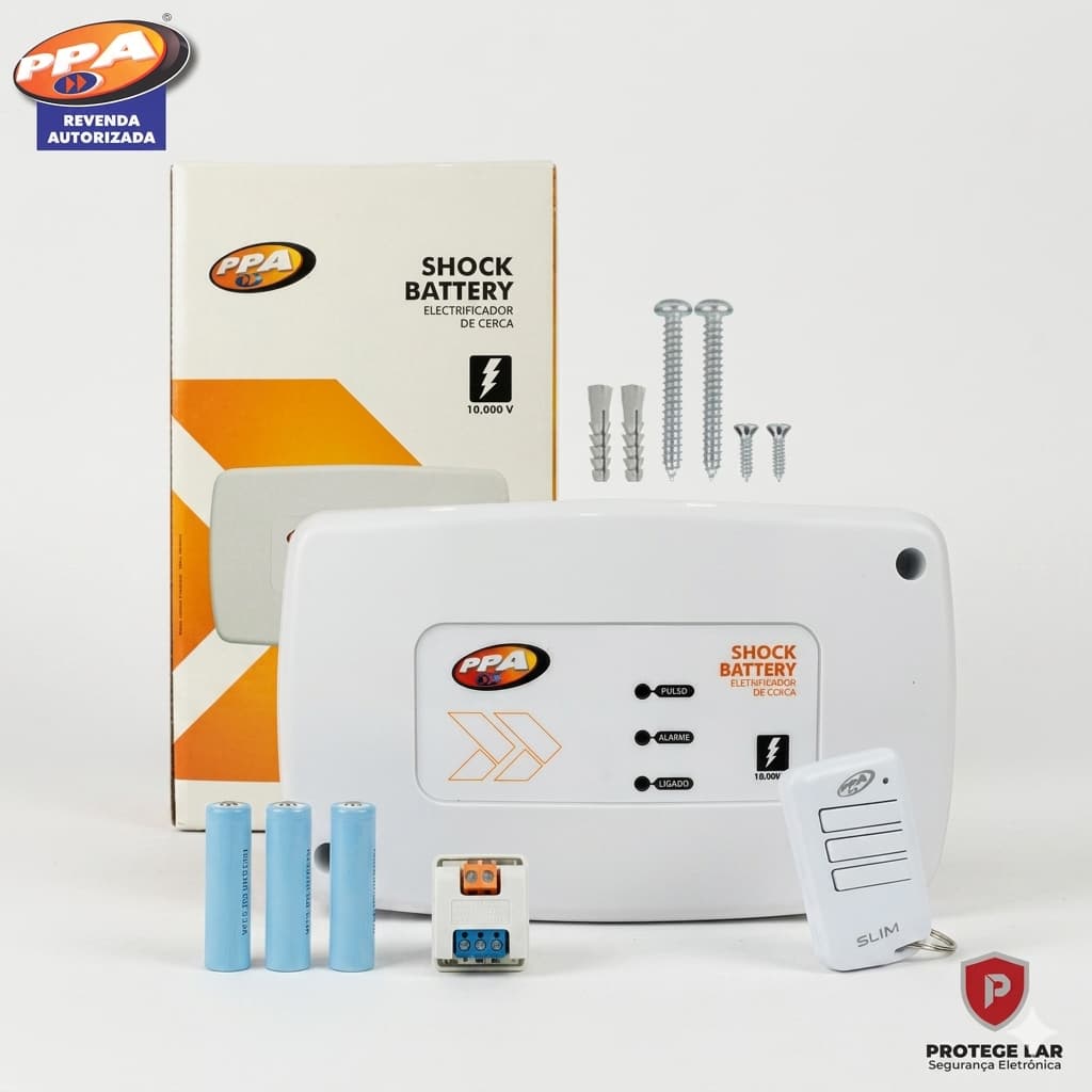 Central Cerca Elétrica Shock Battery PPA Com Controle Remoto Original - Alta Tensão