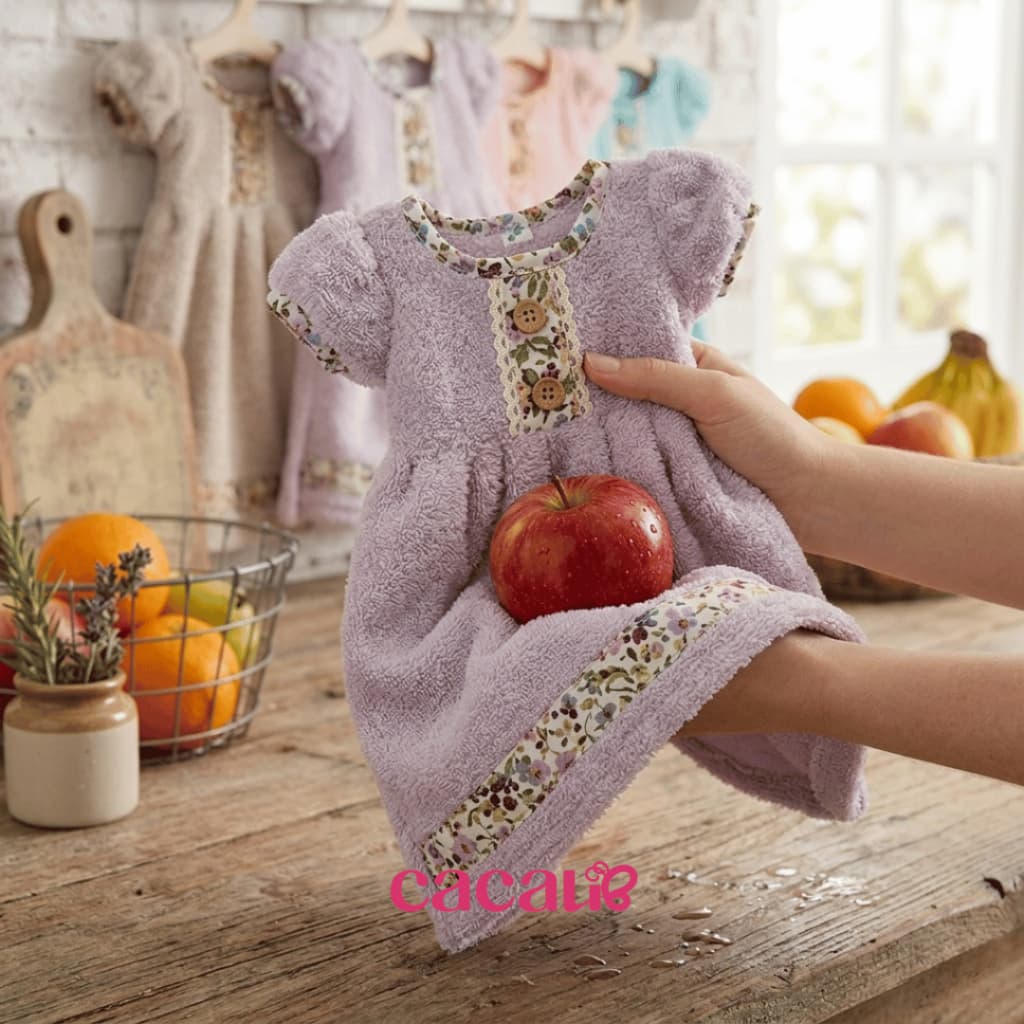 Bate Mão De Pia Vestidinho Atoalhado Premium Enxoval Cozinha