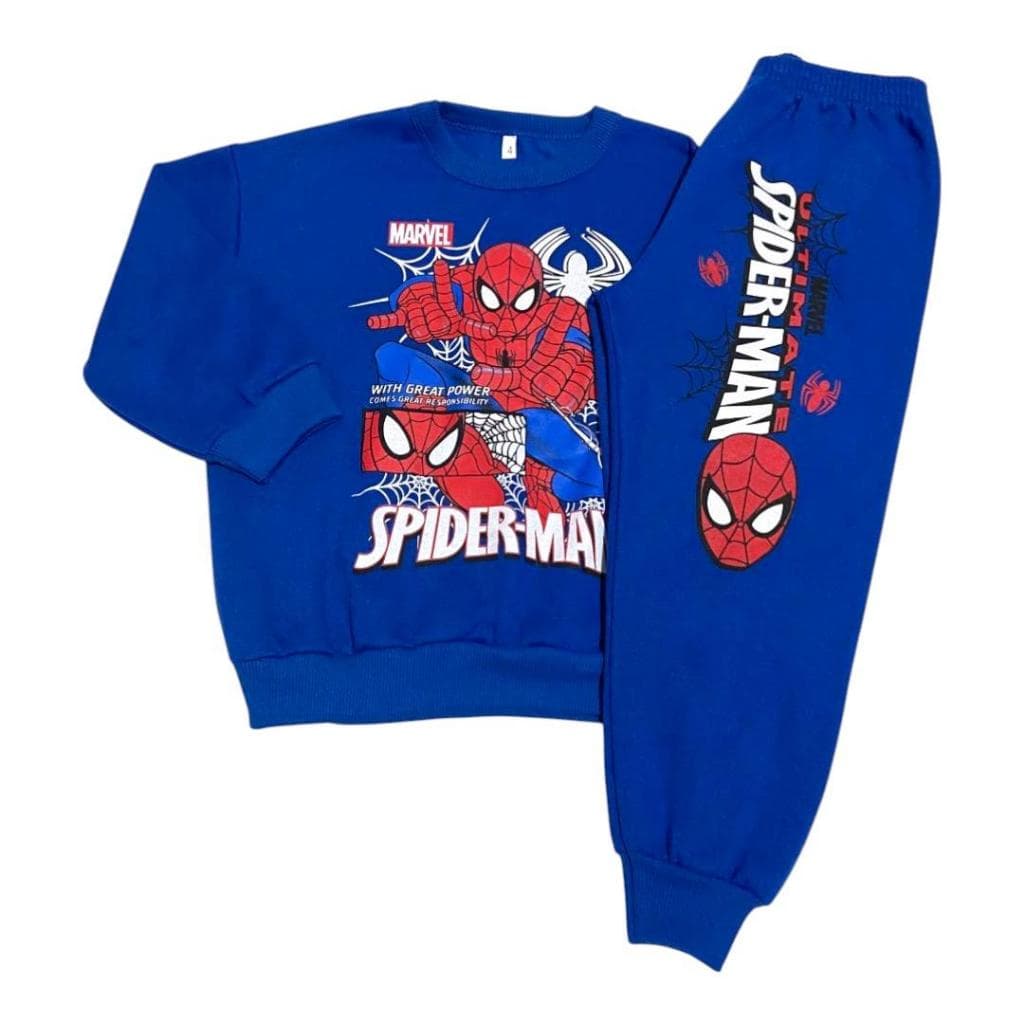 Conjunto de Moletom Flanelado Roupa Infantil de Inverno Para Menino