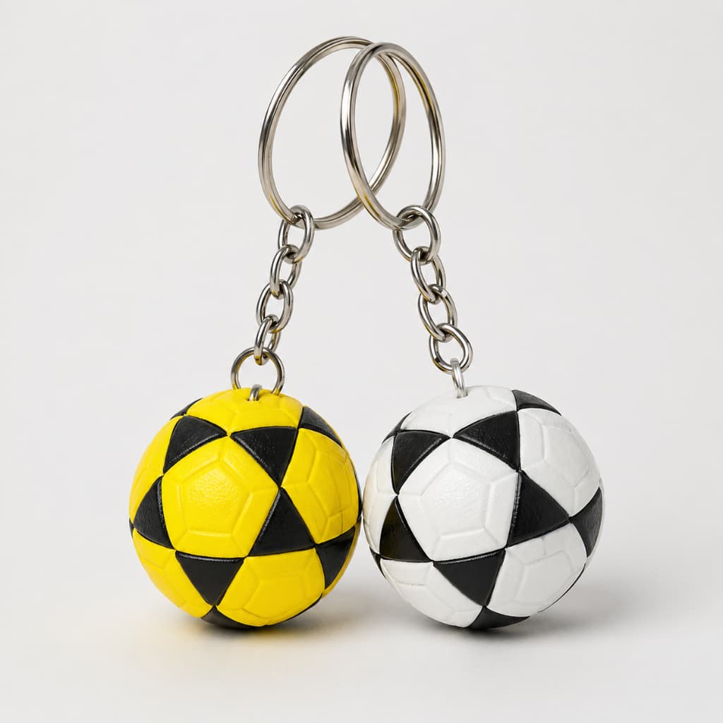 Chaveiro Bola de Futevôlei - Mini Esportivo Decorativo para Mochila e Chaves