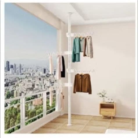 🧥✨ Cabideiro Organizador Vertical 4 Braços Multiuso Branco | Porta Roupas para Casa 🏠