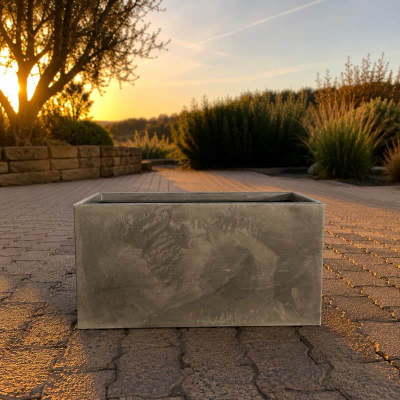 Vaso Jardineira Gigante 80x31x40cm Marmorizado Premium Luxo