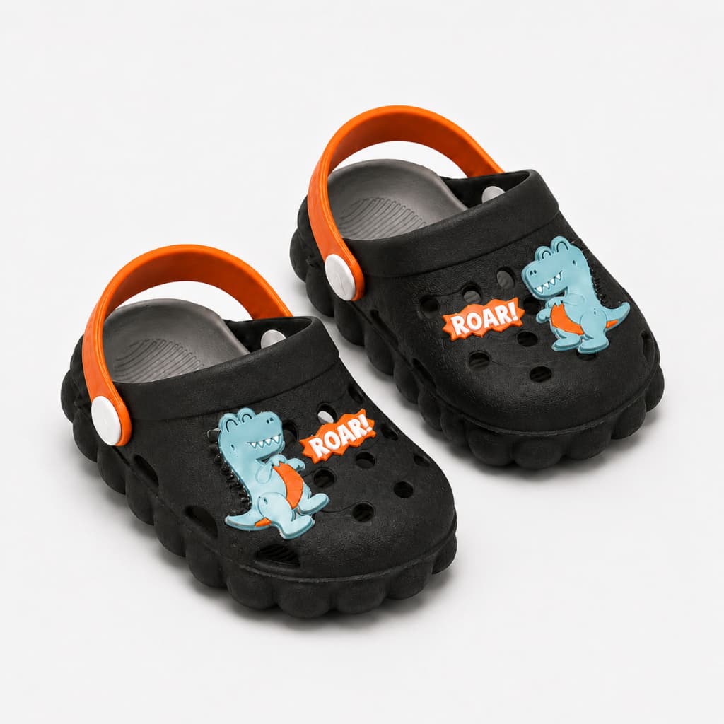 Babuche Infantil Menino Bebê Dinossauro Ultra Confortável Material Resistente Seguro Antiderrapante