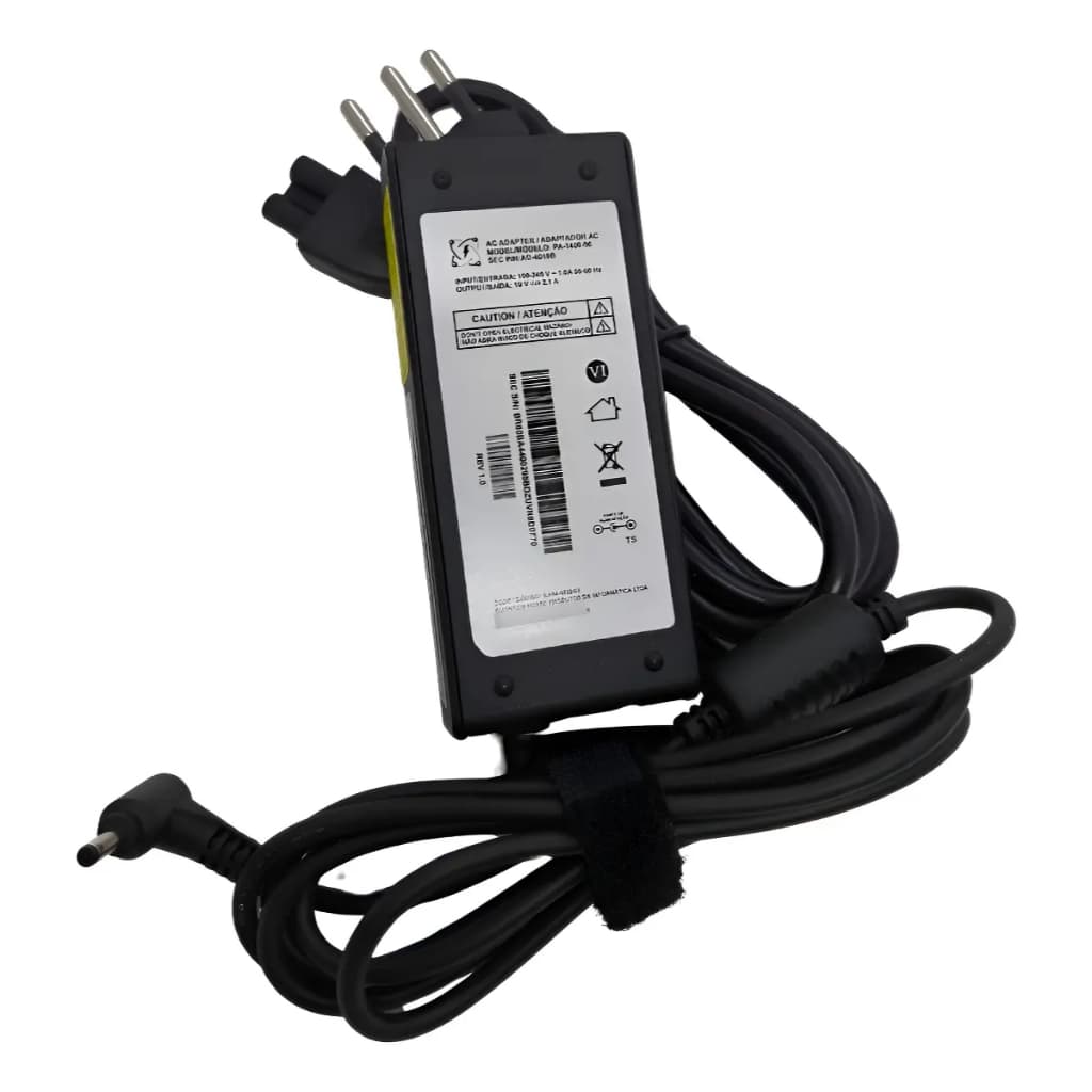 Fonte Carregador Para Samsung Np550xda - kf2br - 4019b - Preto