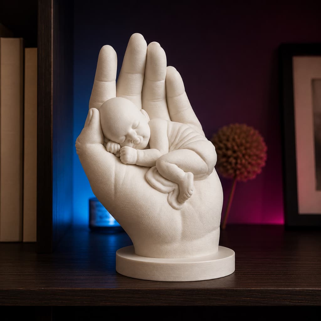 Escultura Decorativa Em Tuas Mãos Senhor Minimalista Arte Decoração Moderna Sala Quarto Presentes