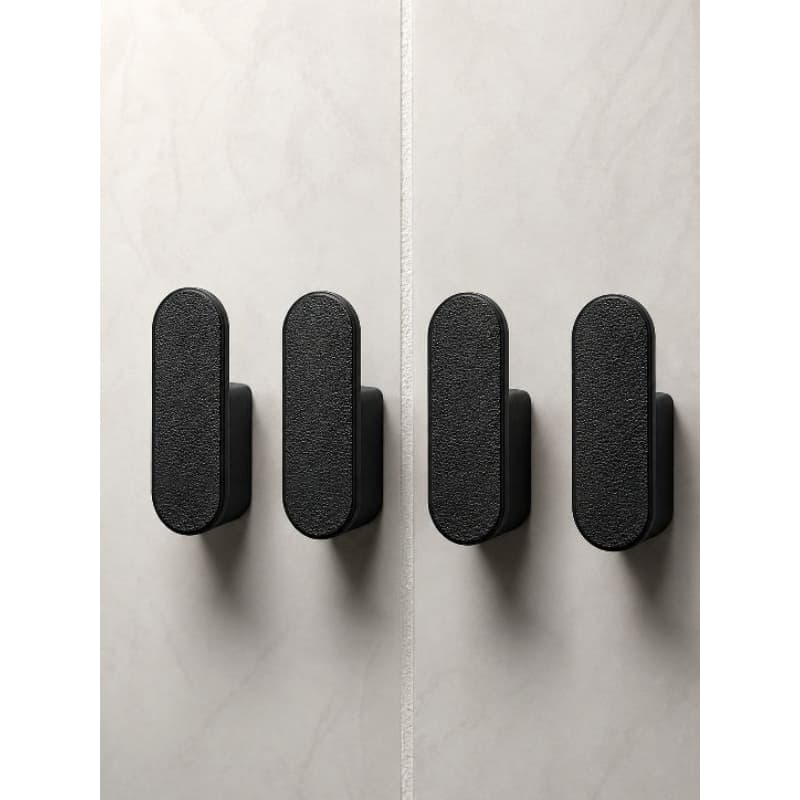 Kit 4 Suportes de Toalha Minimalista Gancho Autoadesivo com Fita 3M