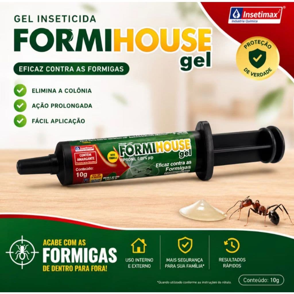 FORMIHOUSE GEL Controle Total de Formigas em Poucos Dias