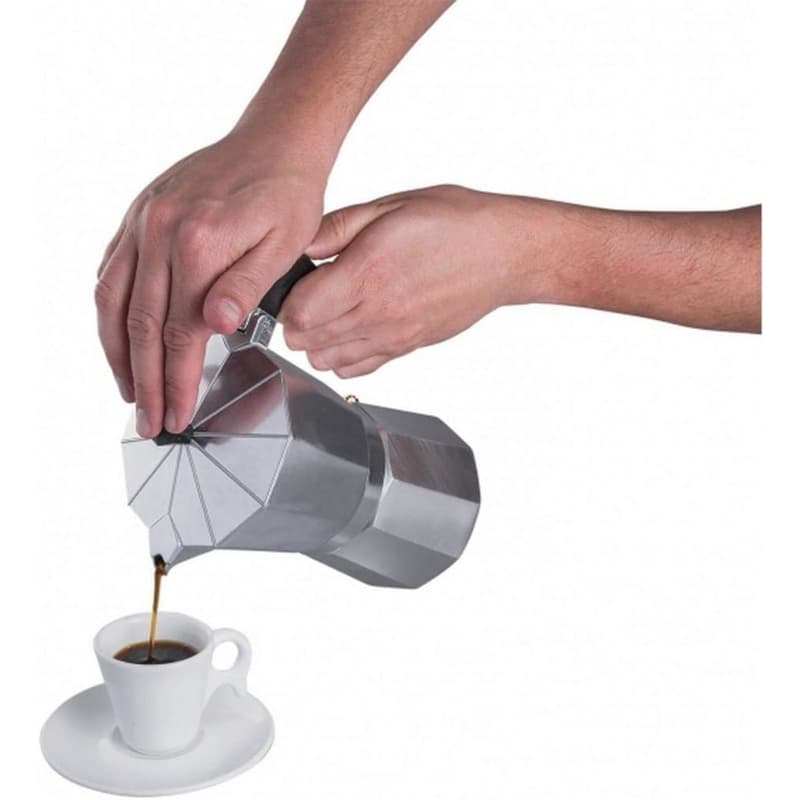 Cafeteira Italiana Alumínio PREMIUM 3/6/9/12 Xícaras Aço Decorada Top Cafeteira Rápida