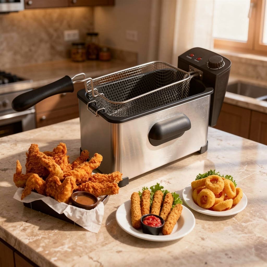 Fritadeira Elétrica Óleo 3L Profissional  Deep Fryer 220V