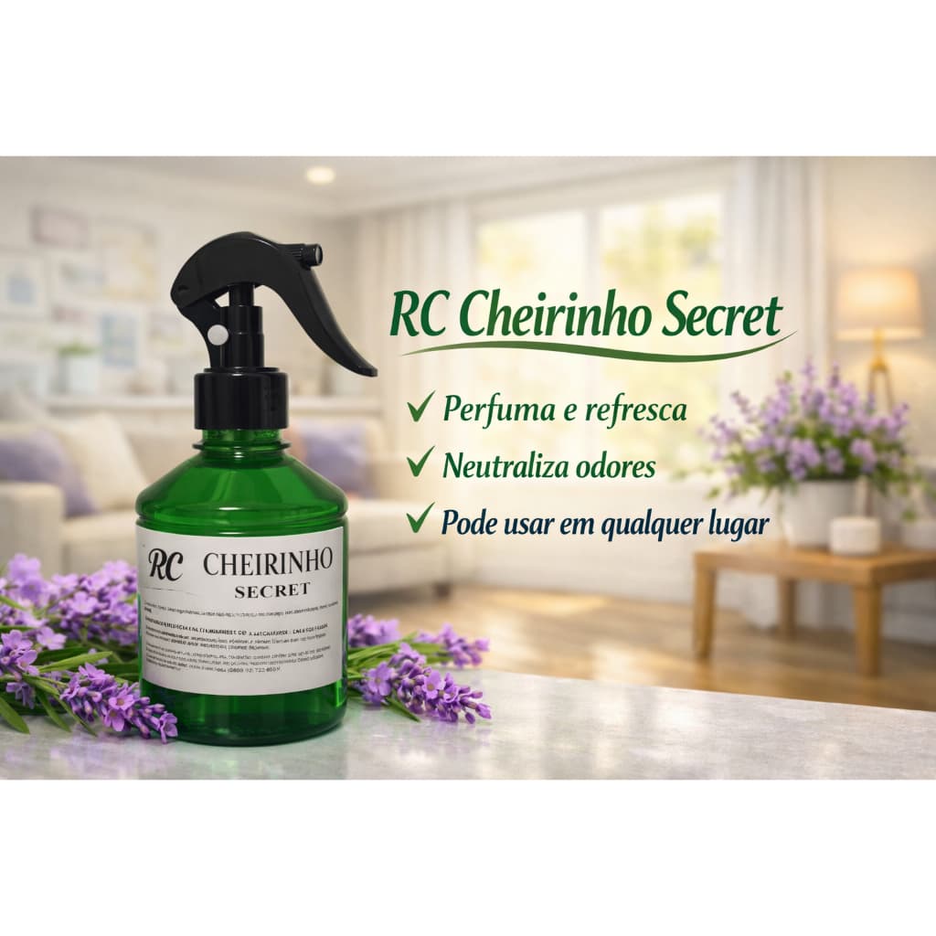 Aromatizador de Ambiente Secret 500ml Perfume Intenso para Ambientes