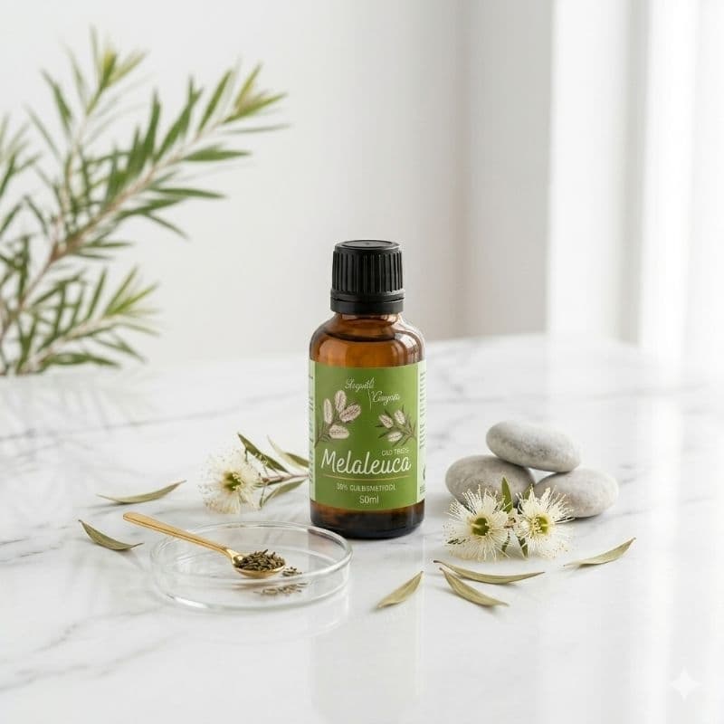 Óleo de Melaleuca 100% Puro: O Antisséptico Natural que Resolve da Pele à CasaTea Tree