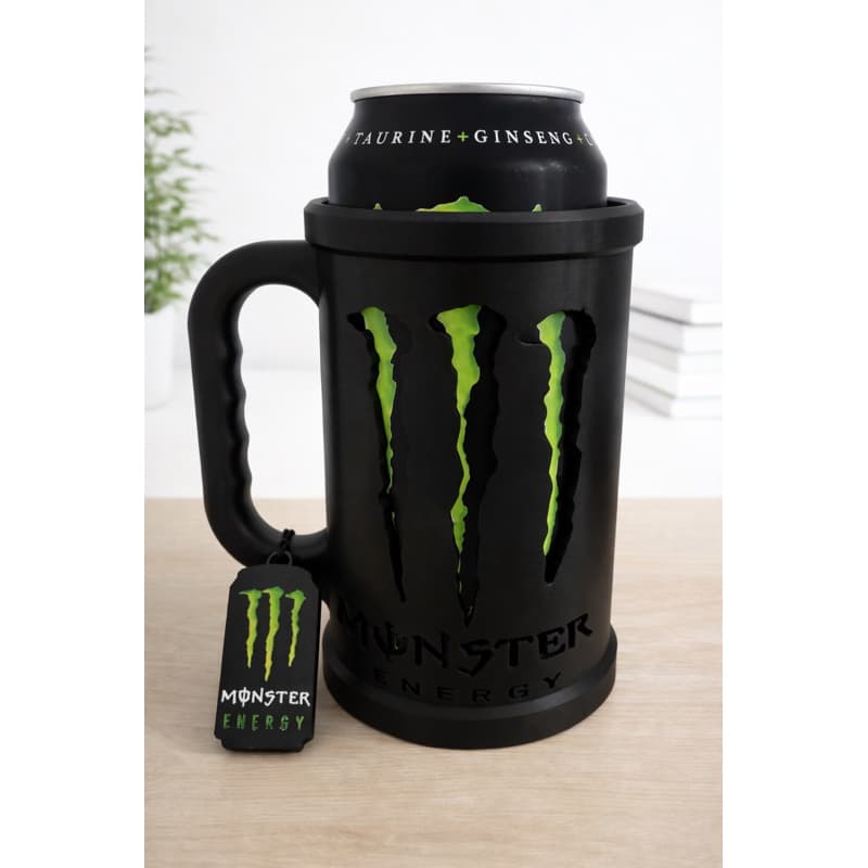 Porta Lata Monster Caneca Estilo Copo 473ml Alta Resistência Design Ergonômico