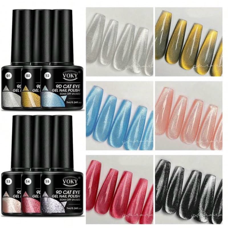 Esmalte Em Gel Magnético 7ml – Efeito Olho De Gato - Galáxia/3D