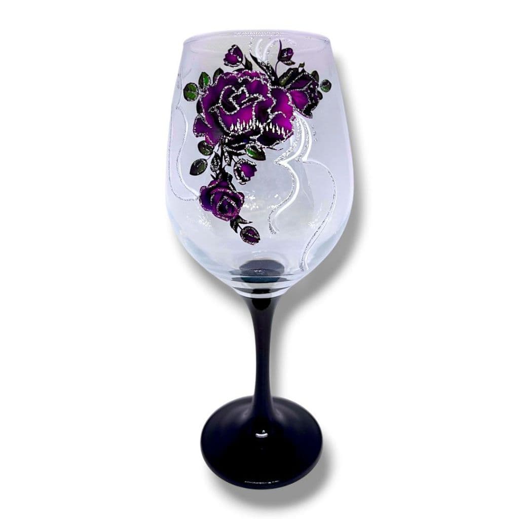 Taça Grande Pomba Gira Oferenda Flores Roxas e Prata Pé Preto Padilha Mulambo Rainha das Almas Sete Saias Dama da Noi