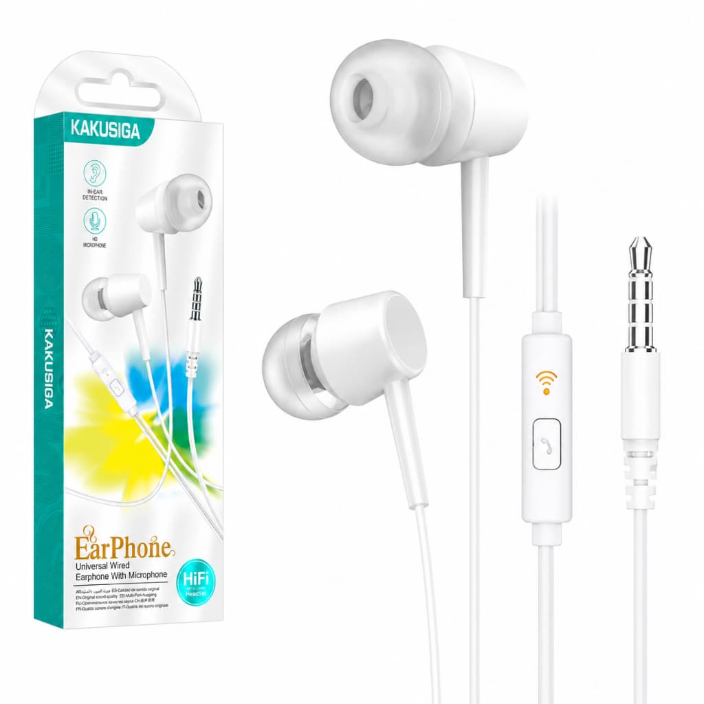 Fone de Ouvido KAKUSIGA UltraSound™ – Graves Potentes e Encaixe Perfeito