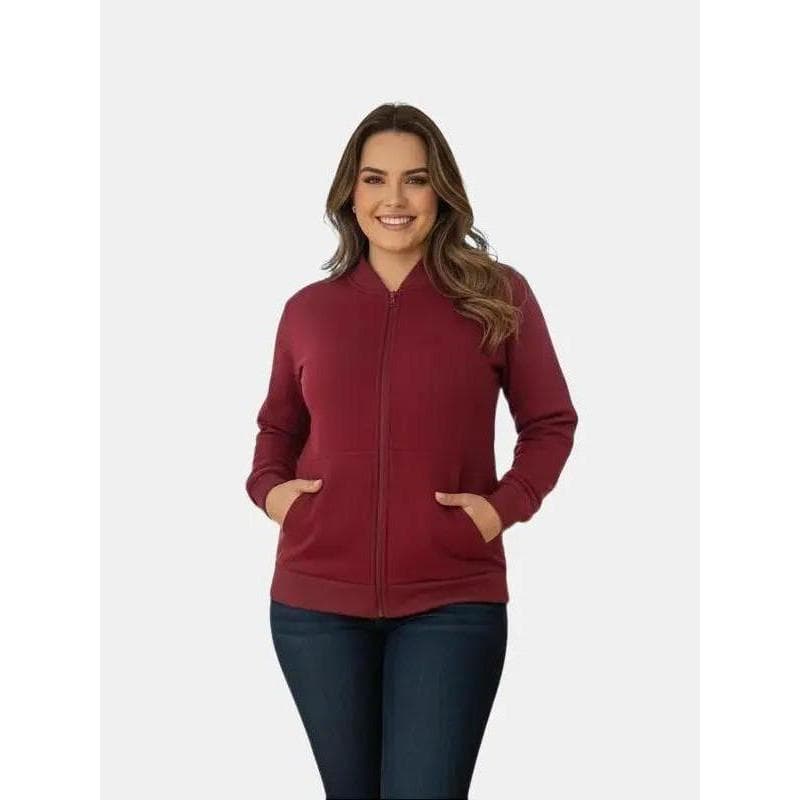 Blusa de Frio Unissex Oversized Moletom Plus Size Aberto de Zíper Casual Quentinho Modelo Com Gola.
