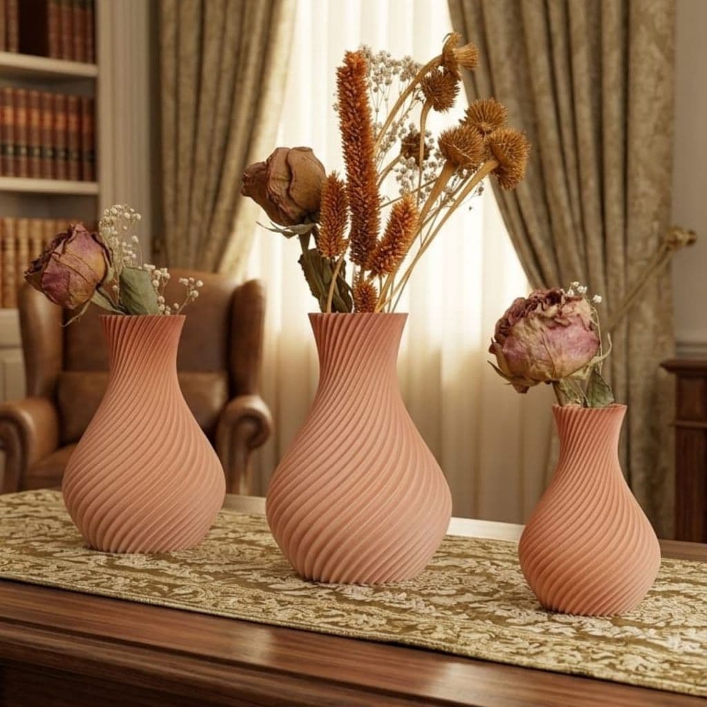 Kit de 3 vasos personalizados em 3d arranjo perfeito conjunto de arte em 3D(1 grande e 2 menores)