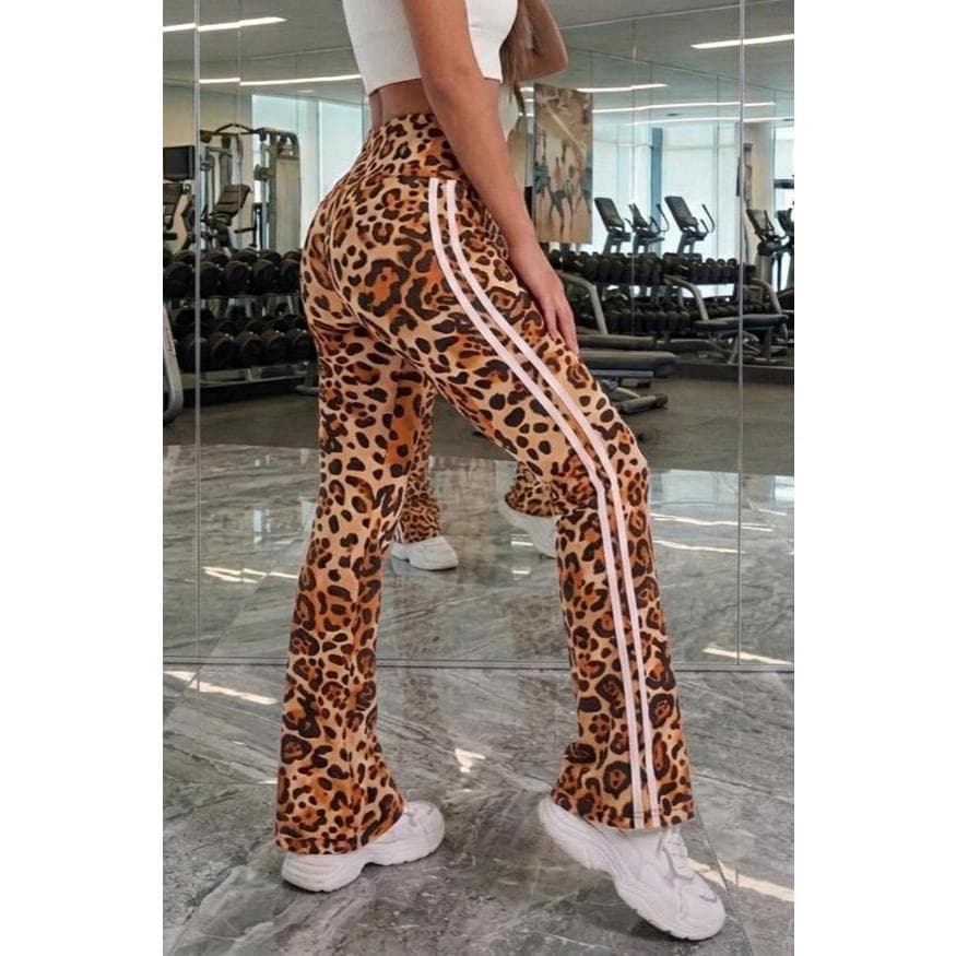 Calça Com Listras Laterais Casual Elegante Cintura Alta Muito Confortavel Tecido Suplex Premim