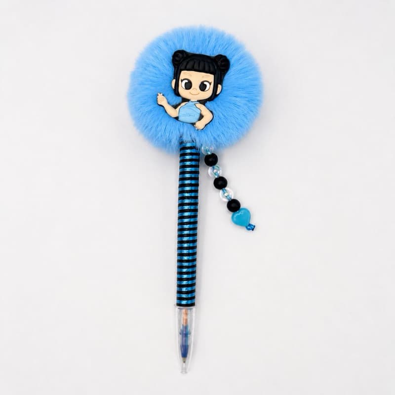 Caneta Personalizada diversos personagens Hello Kitty Guerreiras Kpop Fofa Pelúcia Colorida Escolar Papelaria Presente