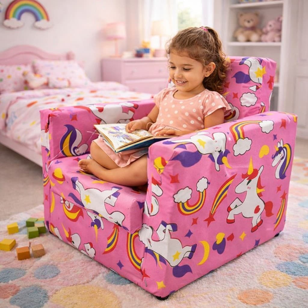 Sofá Infantil Infantil Confortável Criança Quarto Brinquedoteca Macio Seguro